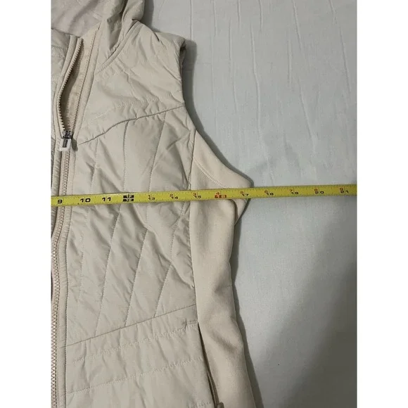 Smartwool Women's Off White Smartloft Hoodie Vest XS Nano Puffer Quilted Zip - Picture 7 of 9